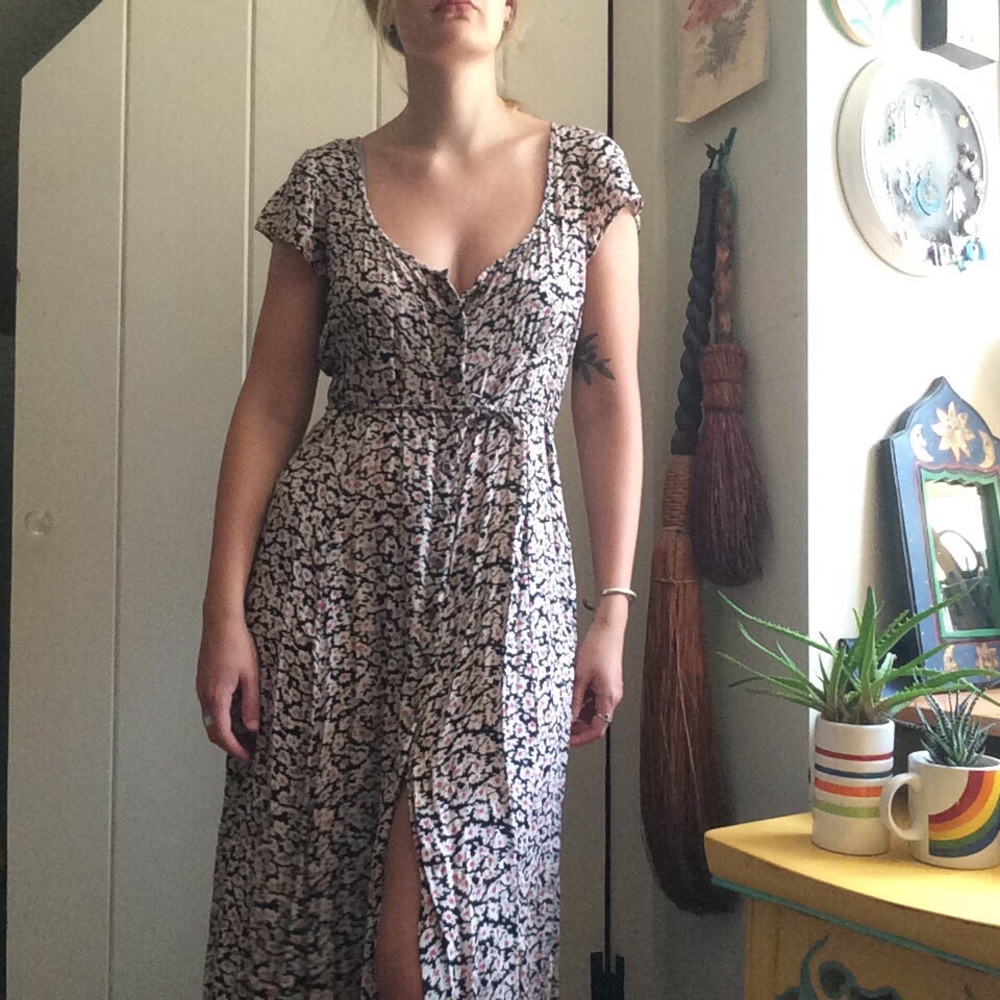 Floral Maxi Dress - Size S